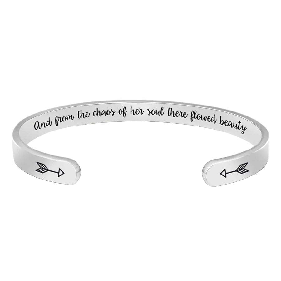 And from the chaos of her soul there flowed beauty