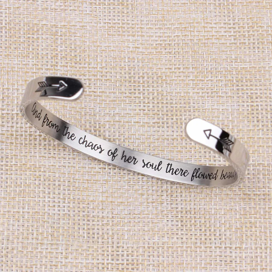 And from the chaos of her soul there flowed beauty