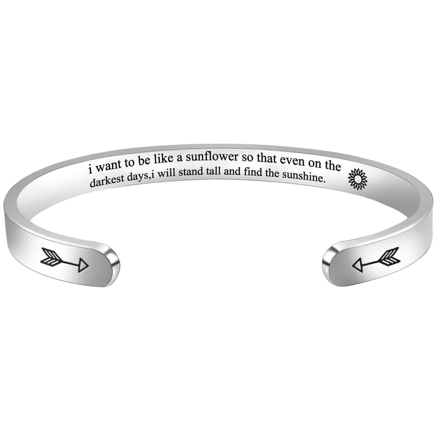 I want to be like a sunflower so that even on the darkest days...