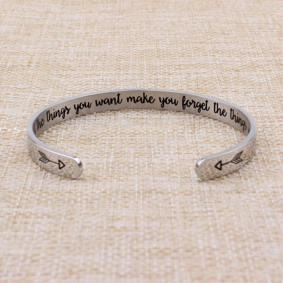 Never let the things you want make you forget the things you have