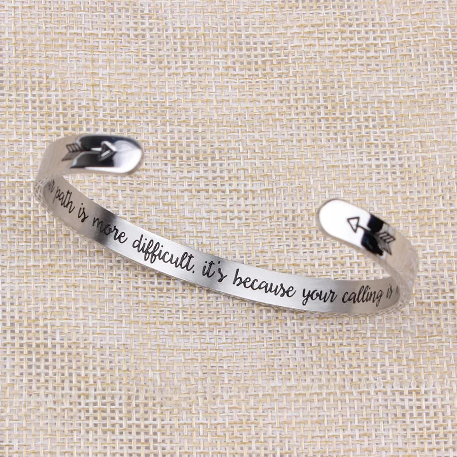 If your path is more difficult it's because your calling is higher.