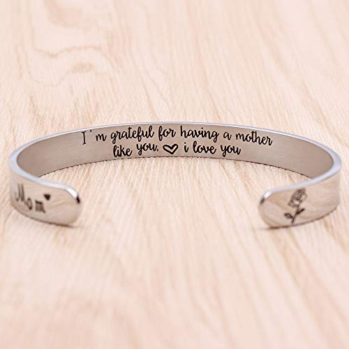 I'm grateful having a mother like you I like you