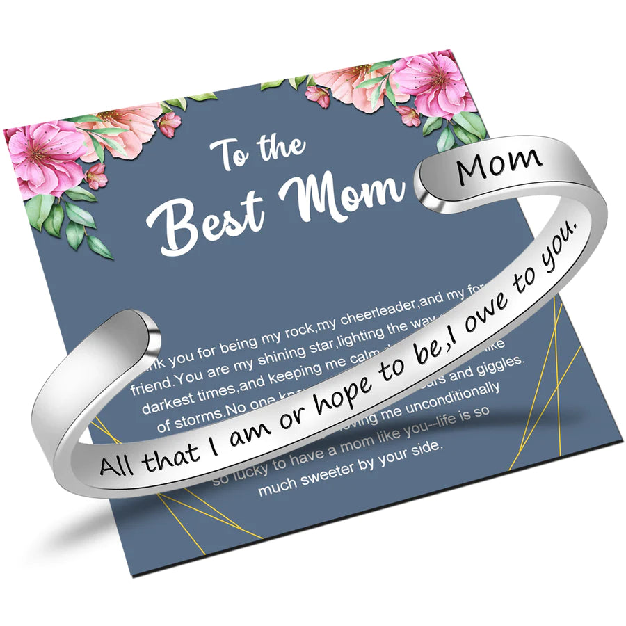 All that I am or hope to be I own to you.