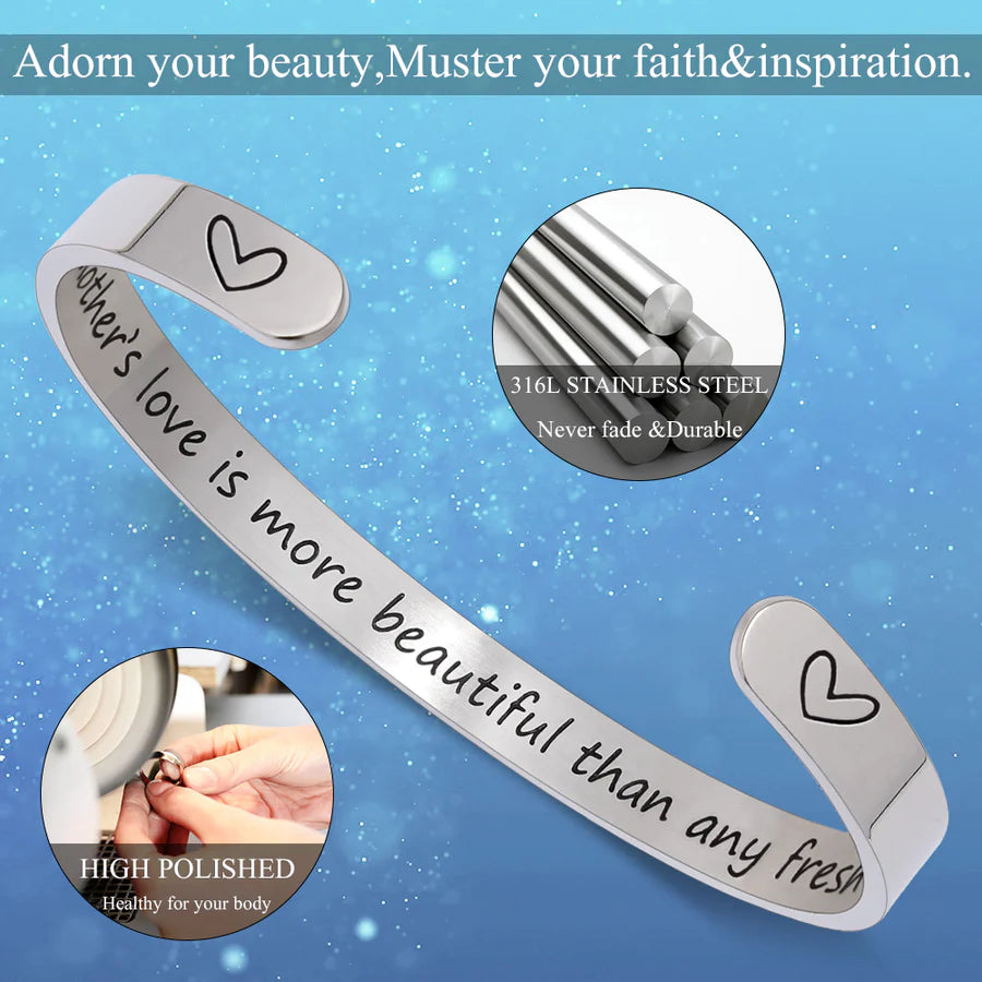 A mother's love is more beautiful than any fresh flower.