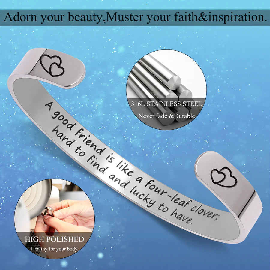 A good friend is like a four-leaf clover; hard to find and lucky to have.