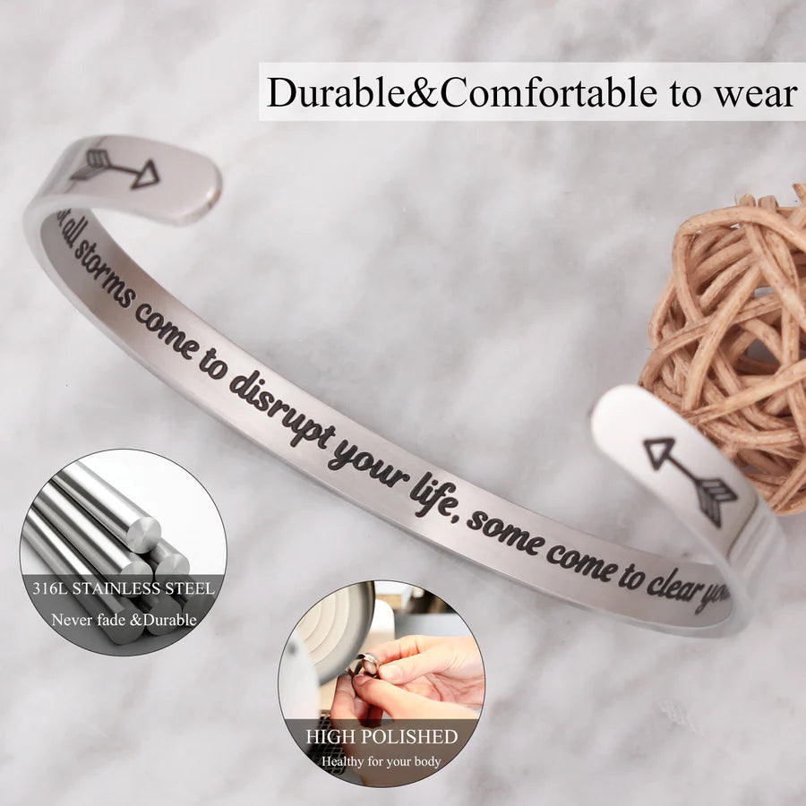 Not all storms come to disrupt your life some come to clear your path