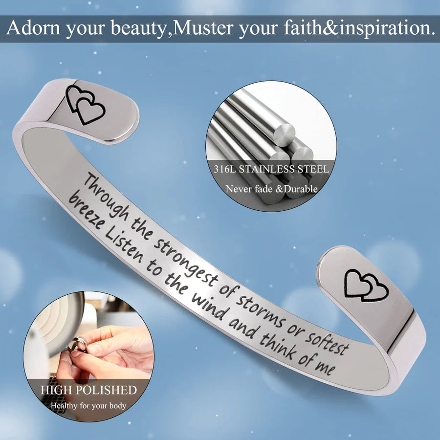 Through the strongest of storms or softest breeze ....