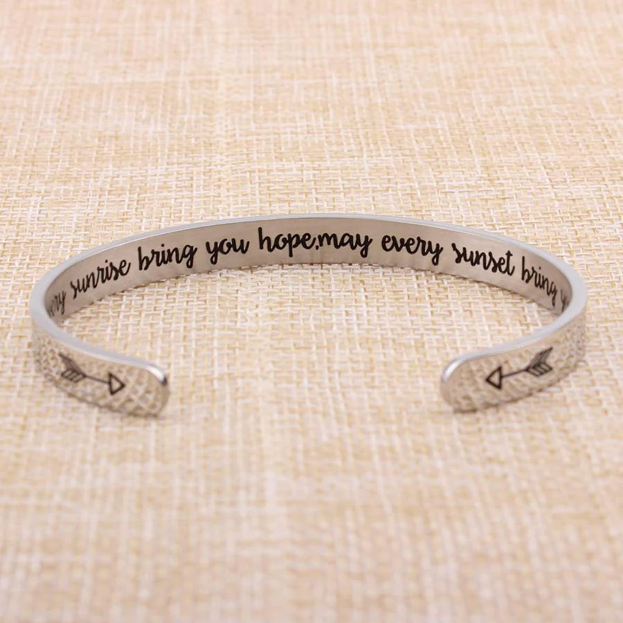 May every sunrise bring you hope, may every sunset bring you peace