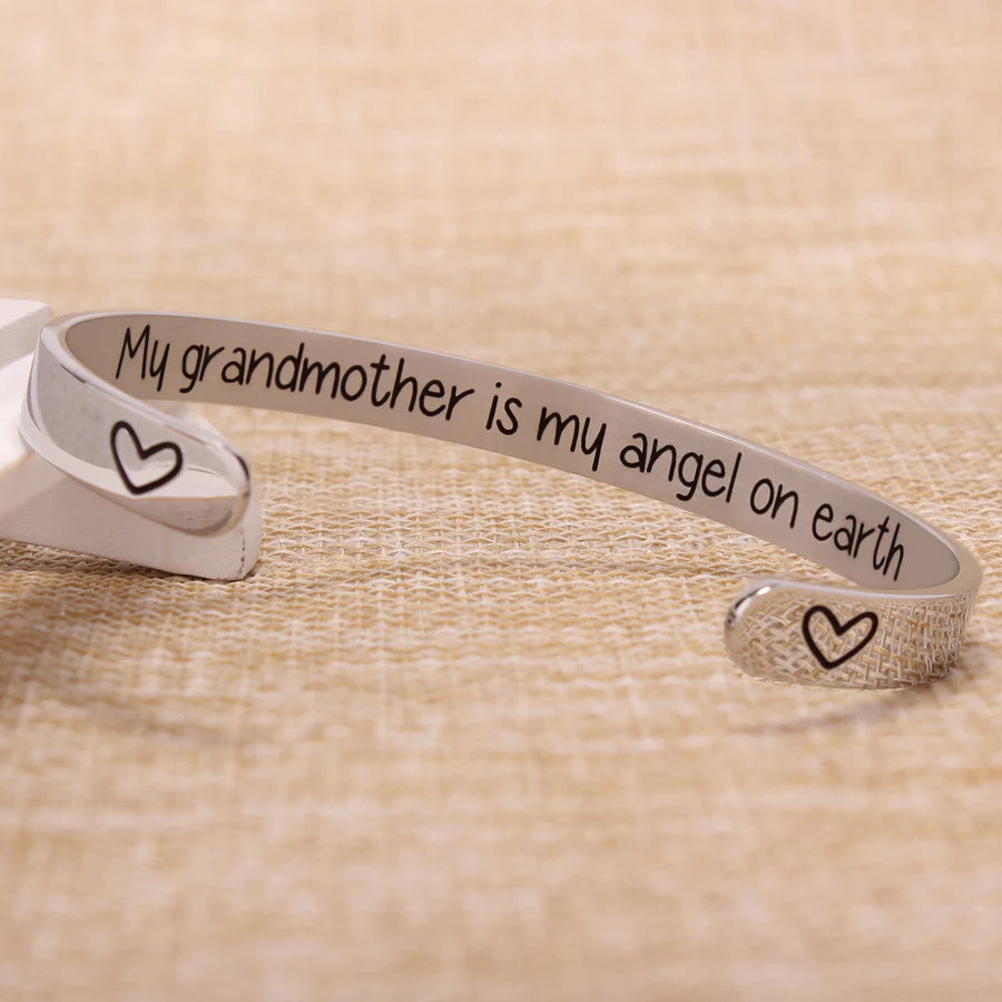 My grandmother is my angel on earth.