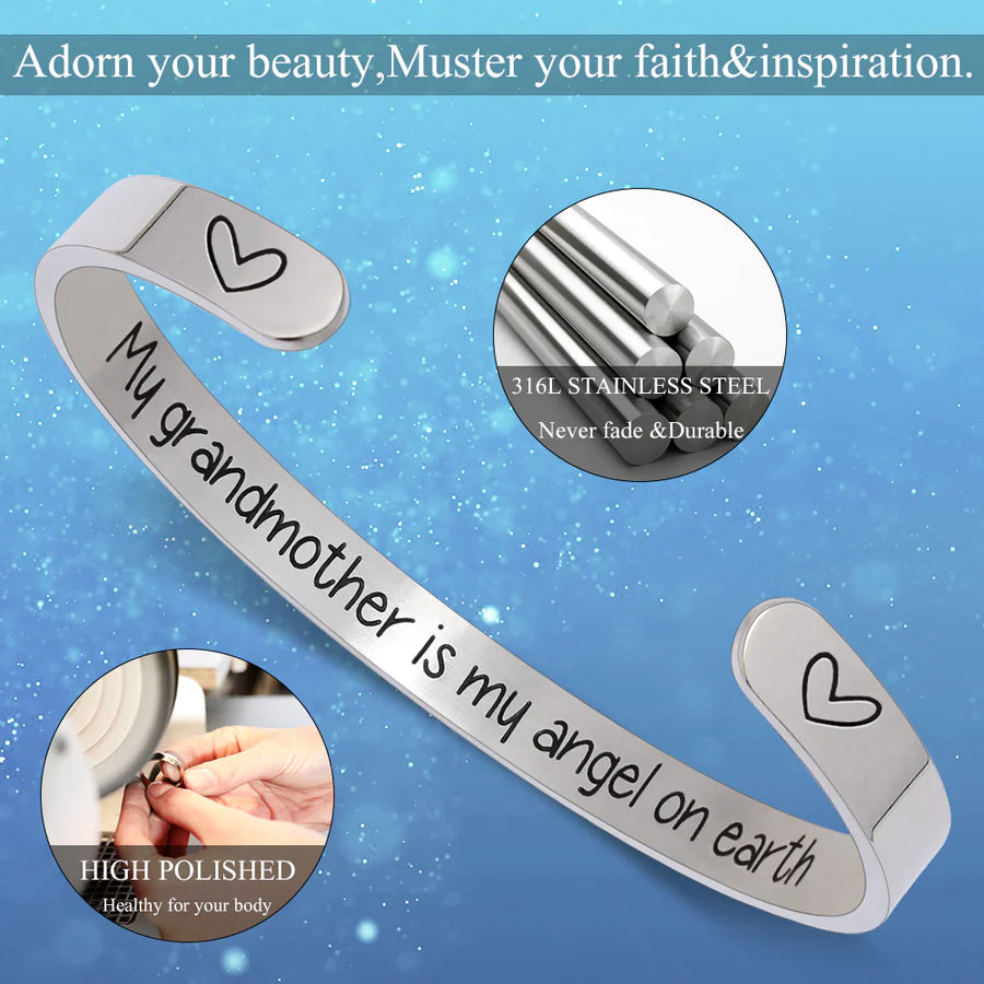 My grandmother is my angel on earth.