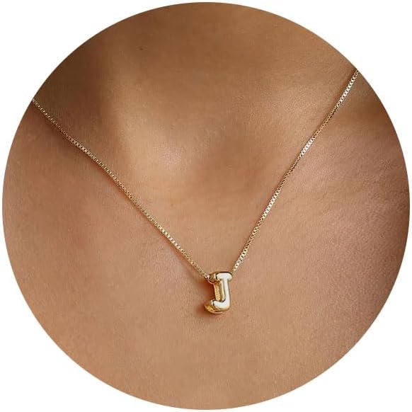 Gold Necklace for Women Gifts for Teen Girls 14K Gold Plated Adjustable Initial A-Z Charm Necklace Mothers Day Gifts for Mom Birthday Gifts for Her Daughter Girlfriend Jewelry