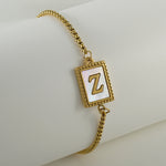 18K Gold Plated Bracelet for Women Initial Bracelet for Girl Adjustable Tennis Bracelet Gifts for Friendship