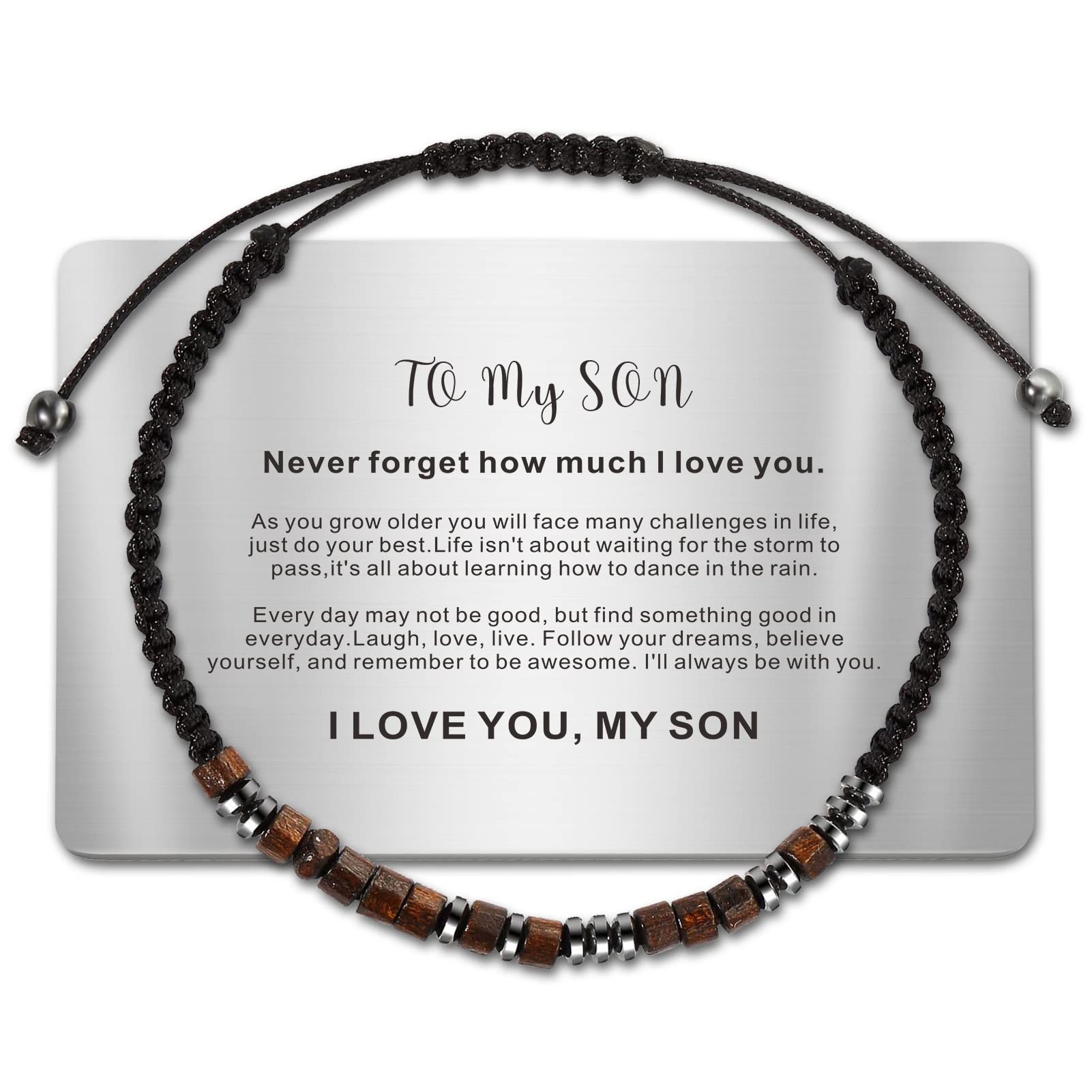 To my son, with Wallet Card