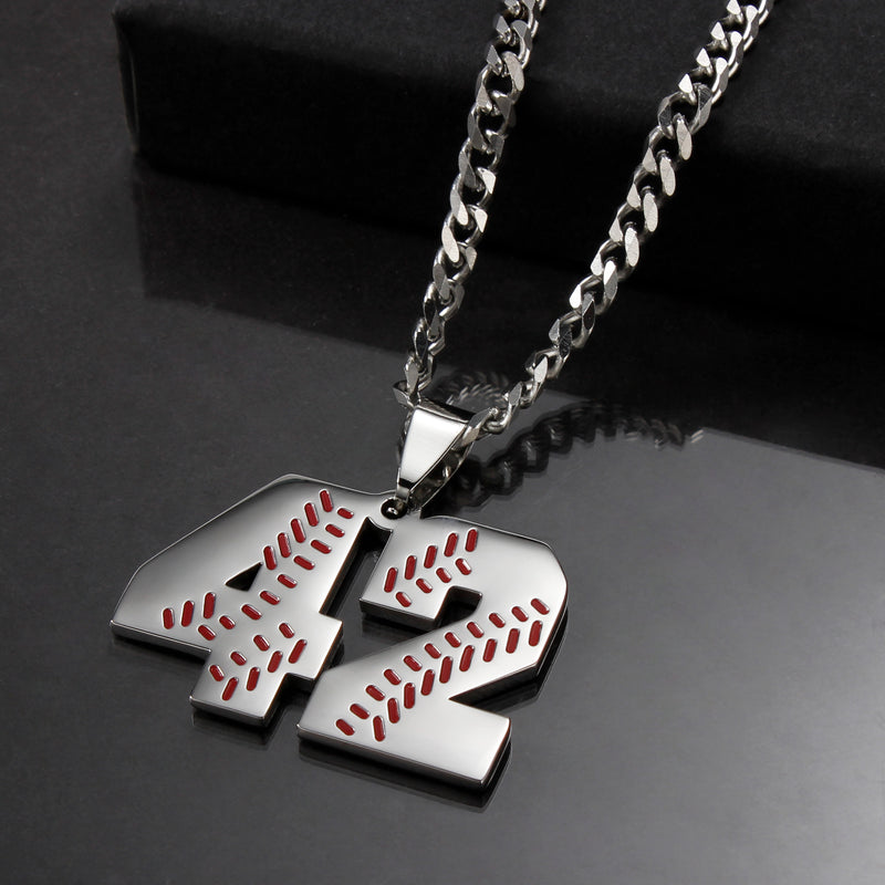 Baseball number necklaces 0 - 49 Birthday/V
