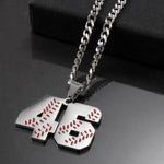 Baseball number necklaces 0 - 49 Birthday/Valentine's/Christmas/Thanksgiving/Easter/New Year's gifts for him