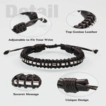Inspirational Gifts for Men Morse Code Bracelets