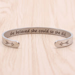 She believed she could so she did
