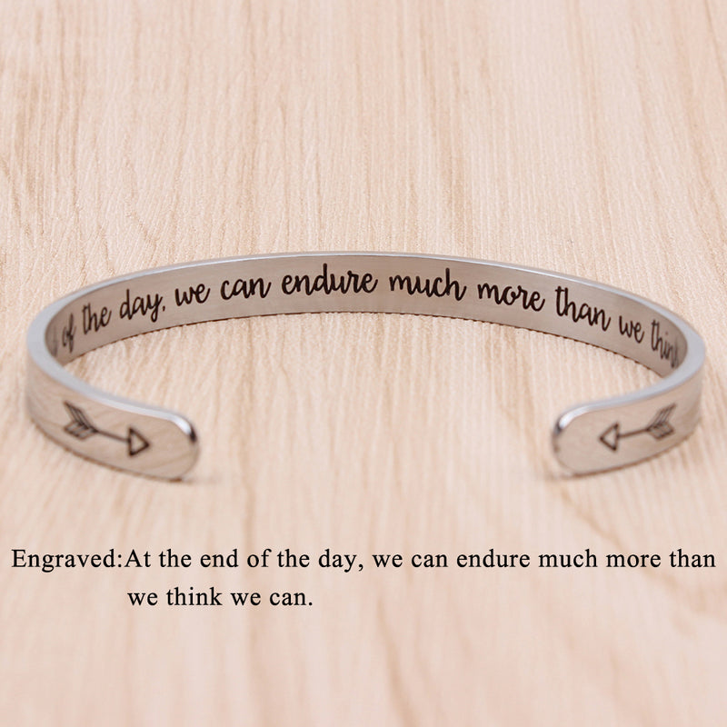 At the end of the day，we can endure much more than we think we can.