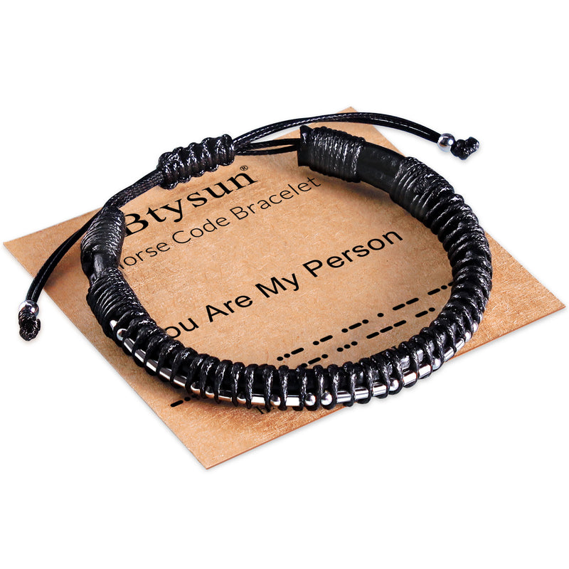 Inspirational Morse Code Bracelet for Women, Gift for Teen Girl, Gifts for Her Daughter Mother Aunt Wife Birthday/Thanksgiving/Christmas.