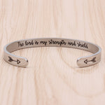 The lord is my strength and shield