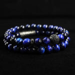 8mm Tiger Eye Stone Beads Bracelet Elastic Natural Stone Yoga Bracelet for Women Men