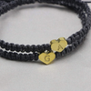 Initial A Letter Heart Charm Bracelets for Women Teen Girls Handmade Rope Braided Adjustable Jewelry Personalized Birthday Gifts for Women