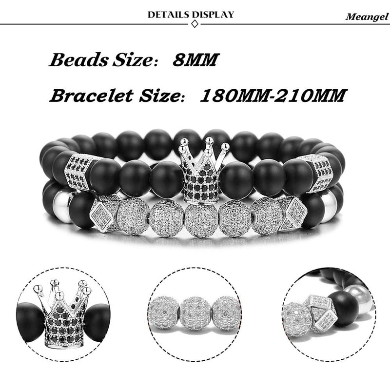B-Silver Crown Bracelet