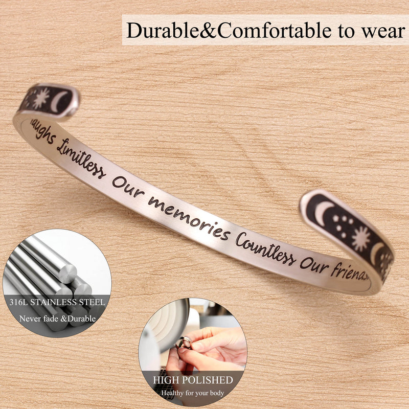 Cuff Bracelets for Women Inspirational Gifts for Teenage Girls