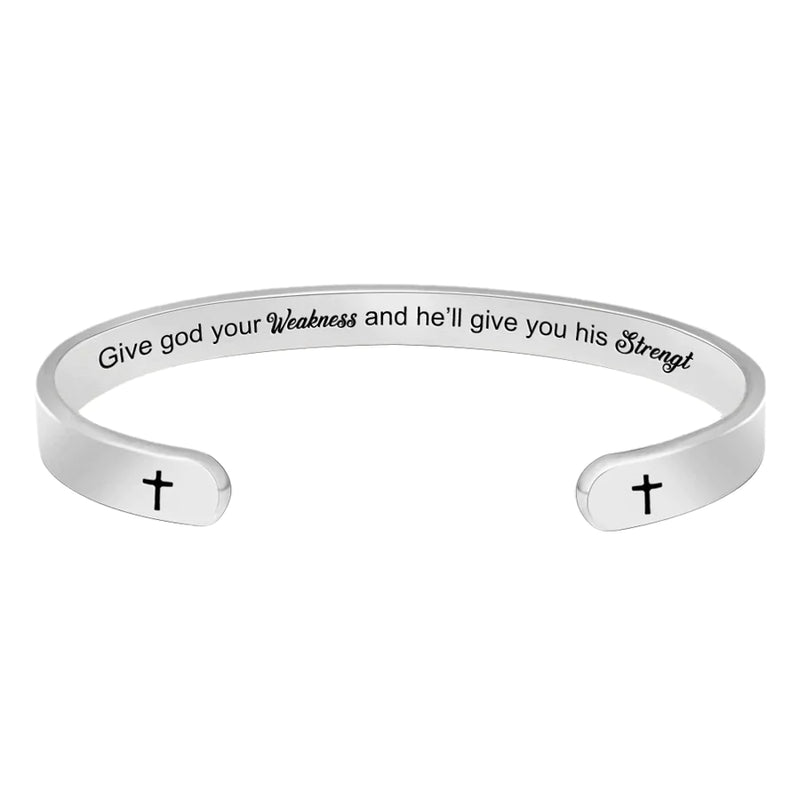 Give god your weakness and he'll give you his strength