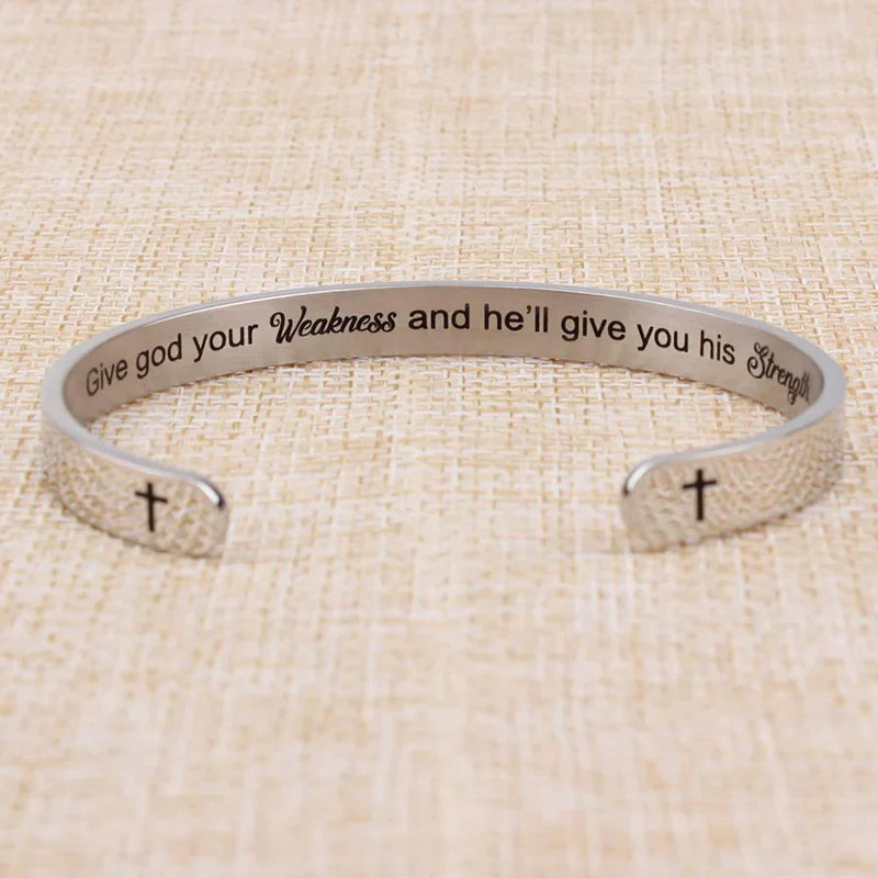 Give god your weakness and he'll give you his strength