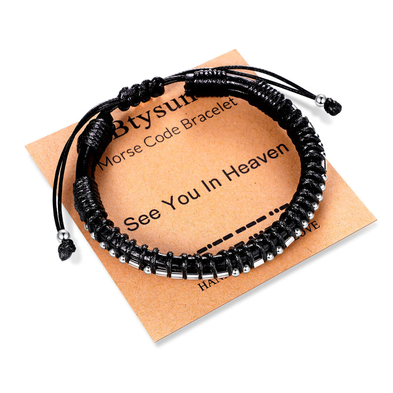 Inspirational Morse Code Bracelet for Women, Gift for Teen Girl, Gifts for Her Daughter Mother Aunt Wife Birthday/Thanksgiving/Christmas.