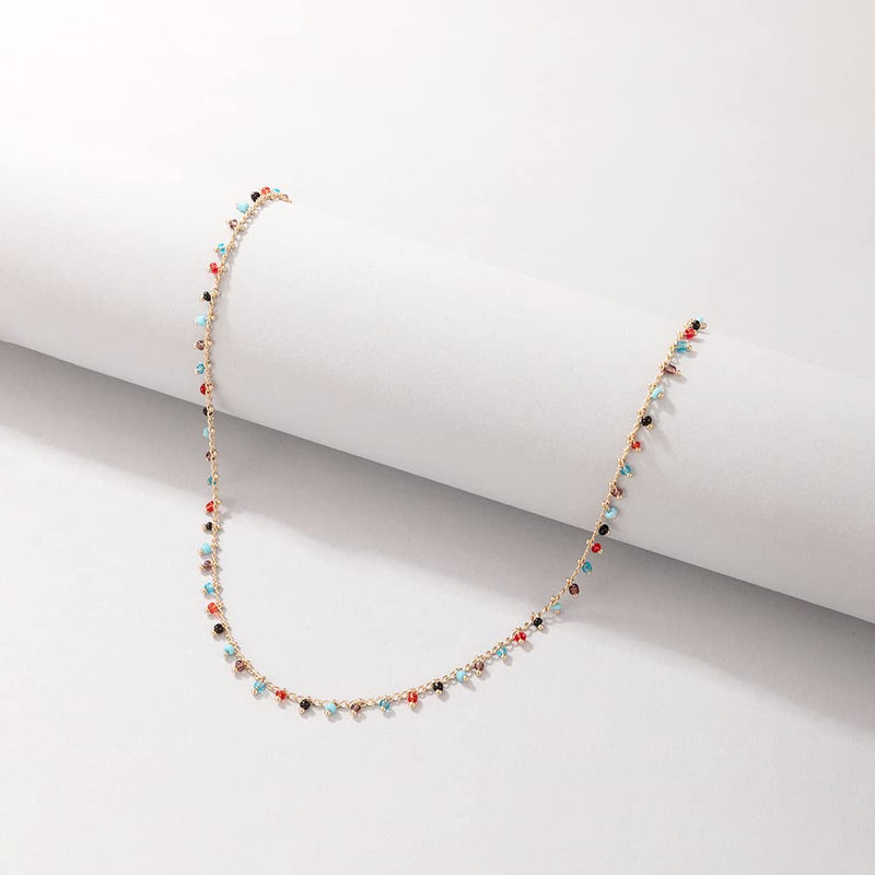 Gold+Colored round bead
