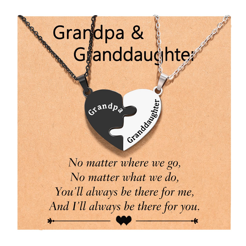 Grandpa Granddaughter-White&Black