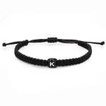 Initial Bracelets for Teen Girls Handmade Woven Rope Braided Valentine's Day Gifts for Her Girlfriend A-Z Charm Jewelry