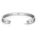 Keep taking time for your self ...-personalized bracelets for women
