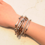 Leather Wrap Bracelet for Women - Handmade Clasp Bangle Bracelet with Pearl Beads Crystal Wristbands Jewelry Gift for Sisters, Teen Girls and Mother