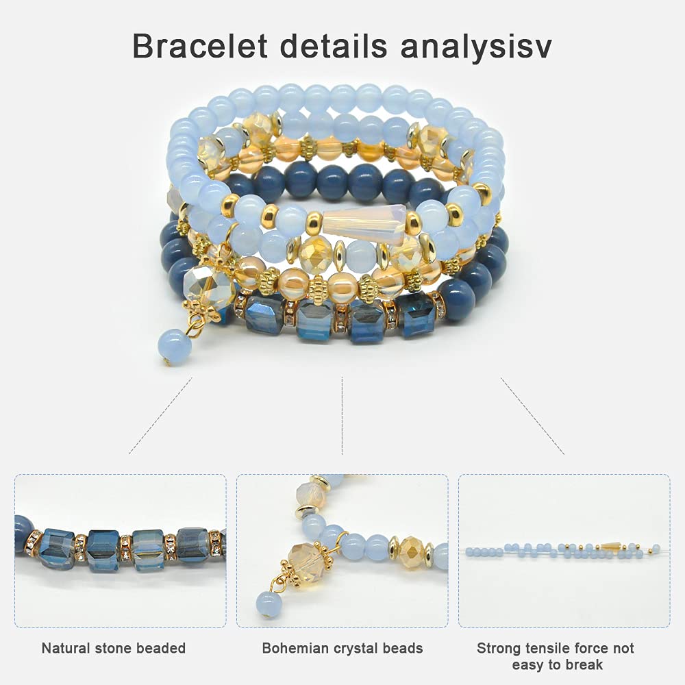 Seed bead bracelet sets