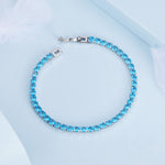 Square Blue-Silver