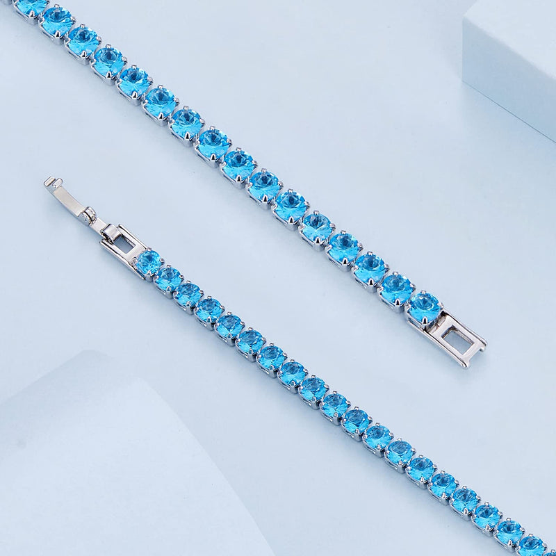 Square Blue-Silver