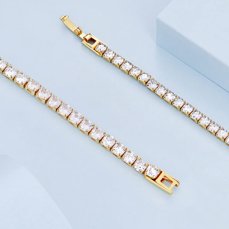 Square Clear-Gold