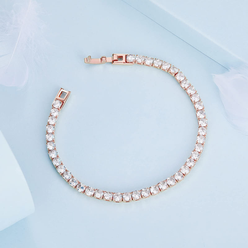 Square Clear-Rose Gold