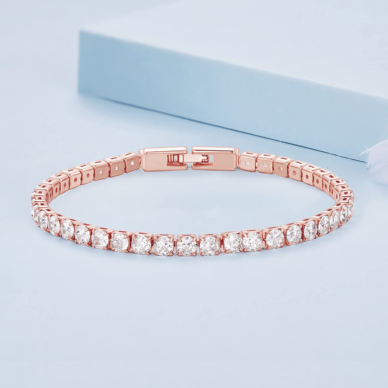 Square Clear-Rose Gold
