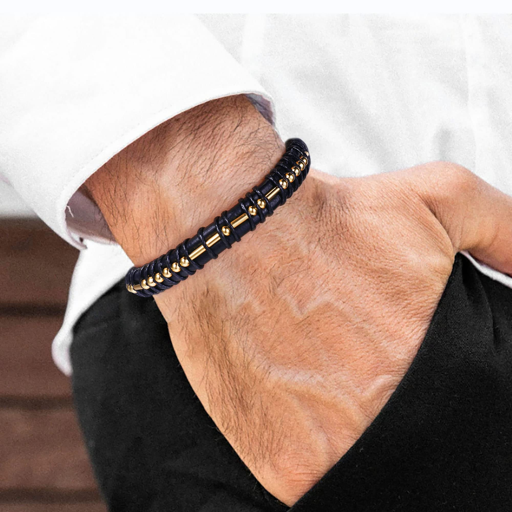 I am the storm leather bracelet deals