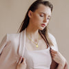 Initial Necklace for Women 18K Gold Plated Letter Necklace CZ Pendant Jewelry Gifts for Her Sister Daughter Birthday Mother's Day Jewelry