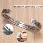 Cuff Bracelets for Women Inspirational Gifts for Teenage Girls