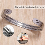 Cuff Bracelets for Women Inspirational Gifts for Teenage Girls