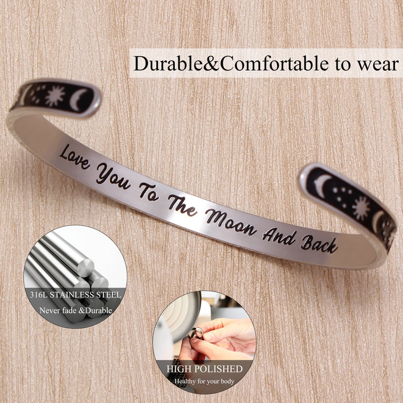 Cuff Bracelets for Women Inspirational Gifts for Teenage Girls