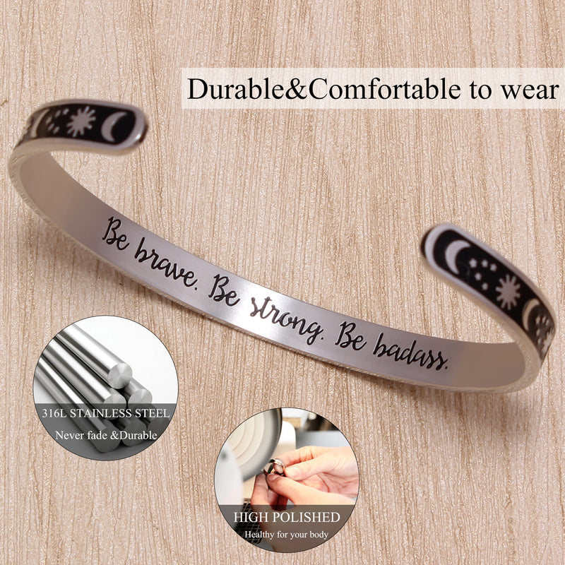 Cuff Bracelets for Women Inspirational Gifts for Teenage Girls