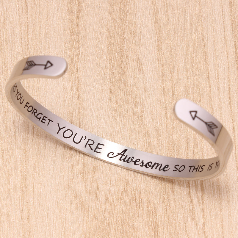 Cuff Bracelets for Women Inspirational Gifts for Teenage Girls